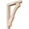 Ekena Millwork Balboa Arts and Crafts Smooth Bracket w/ Offset Brace, Douglas Fir, 5 1/2"W x 30"D x 42"H BKT0604X30X42BOA03SDF - alternate 1